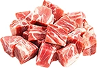 Линии для нарезки мяса без кости кубиками